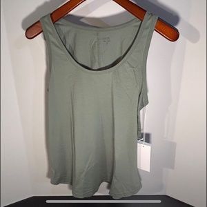 Johnny Was Calme Scoop Neck Tank Top Sage Green Size S